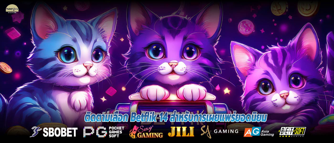 ติดตามเลือก Betflik 14 สำหรับการเผยแพร่ยอดนิยม
